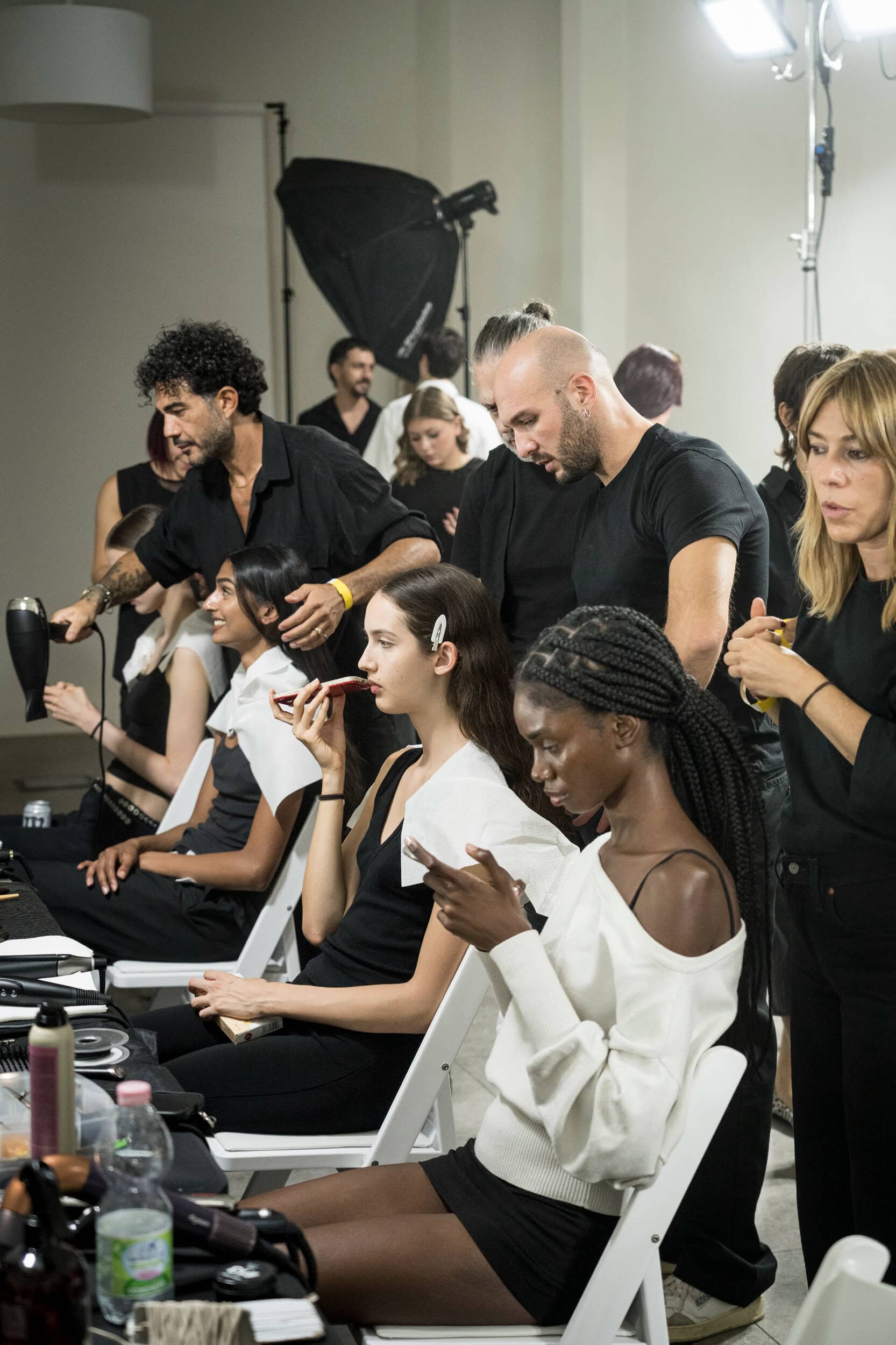 J Salinas Spring 2027 Fashion Show Backstage