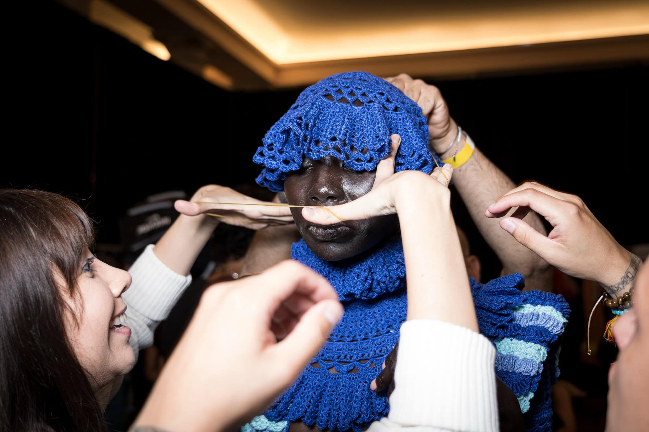 J Salinas Spring 2027 Fashion Show Backstage