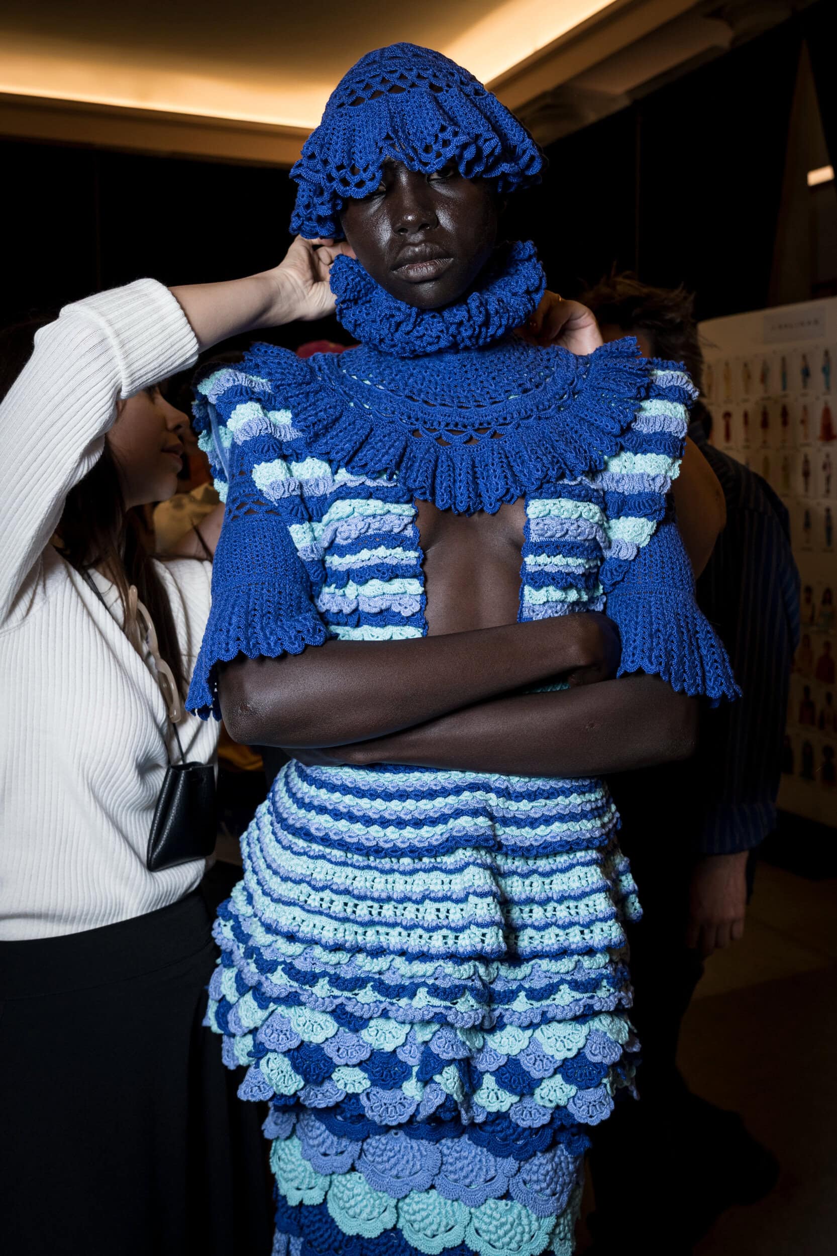 J Salinas Spring 2027 Fashion Show Backstage