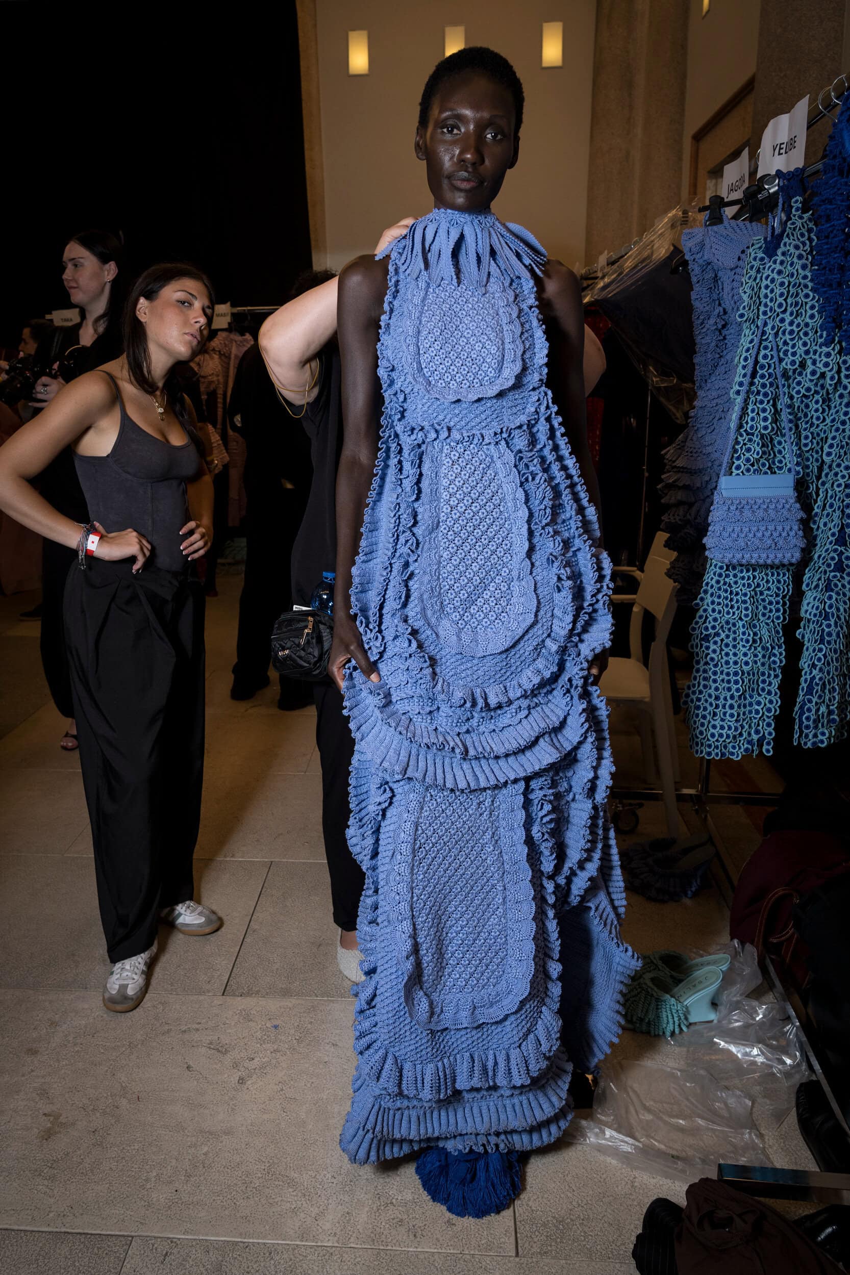 J Salinas Spring 2027 Fashion Show Backstage