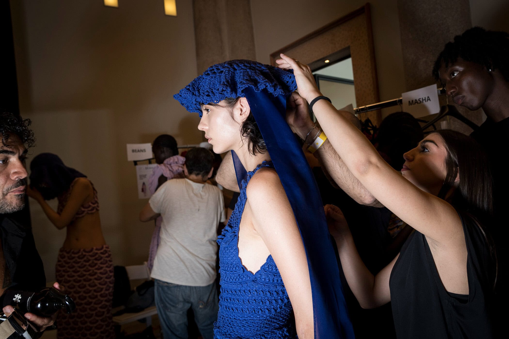 J Salinas Spring 2027 Fashion Show Backstage