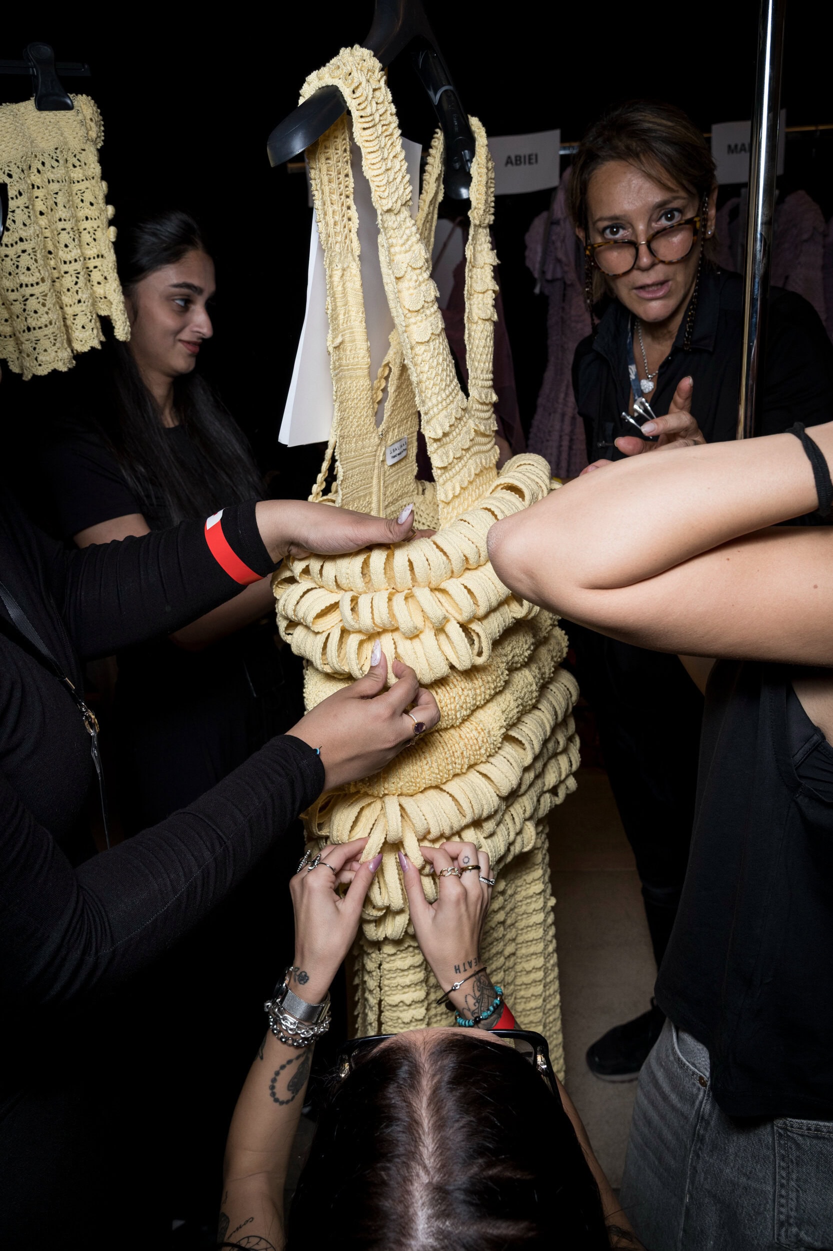 J Salinas Spring 2027 Fashion Show Backstage