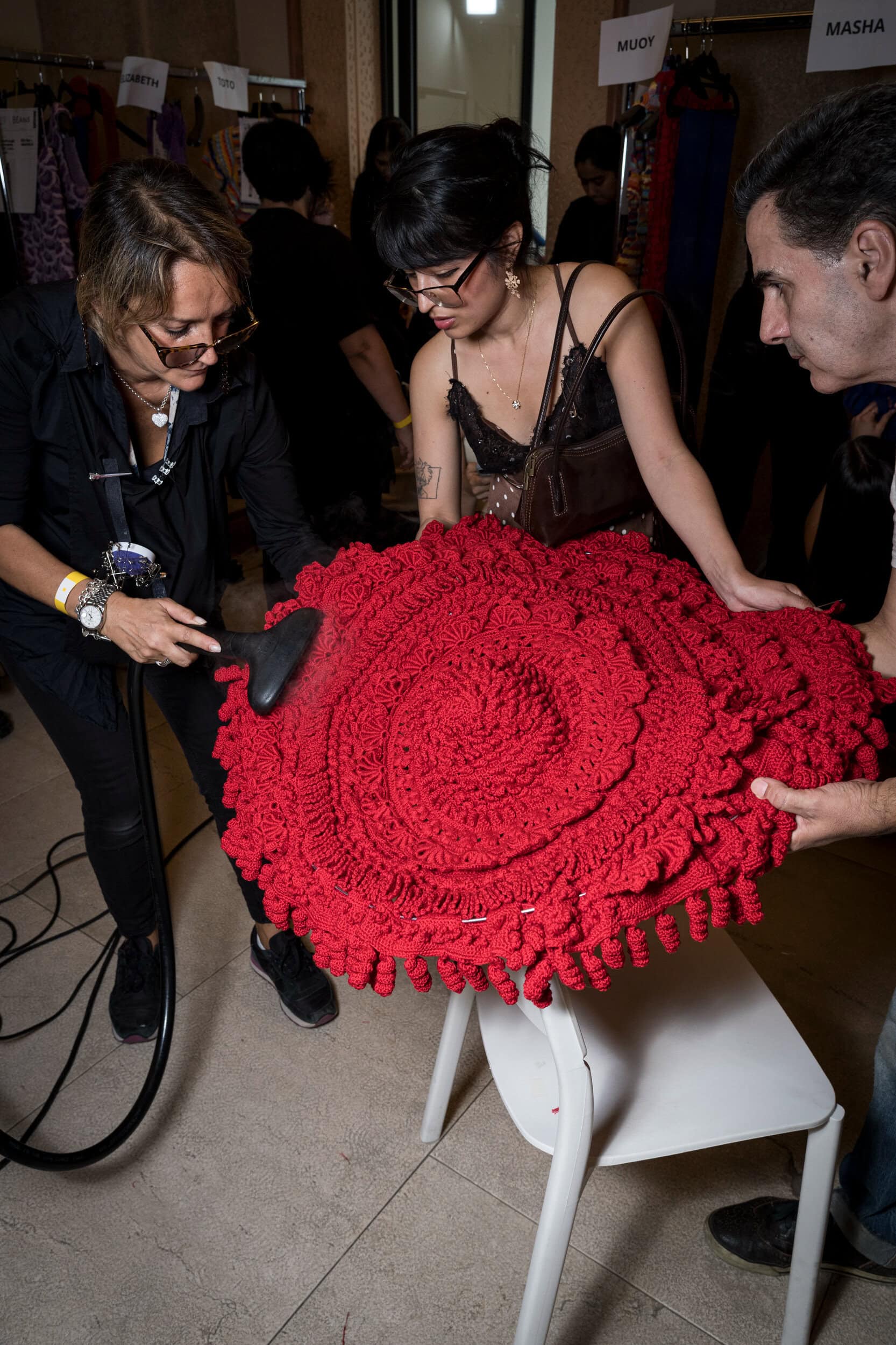 J Salinas Spring 2027 Fashion Show Backstage