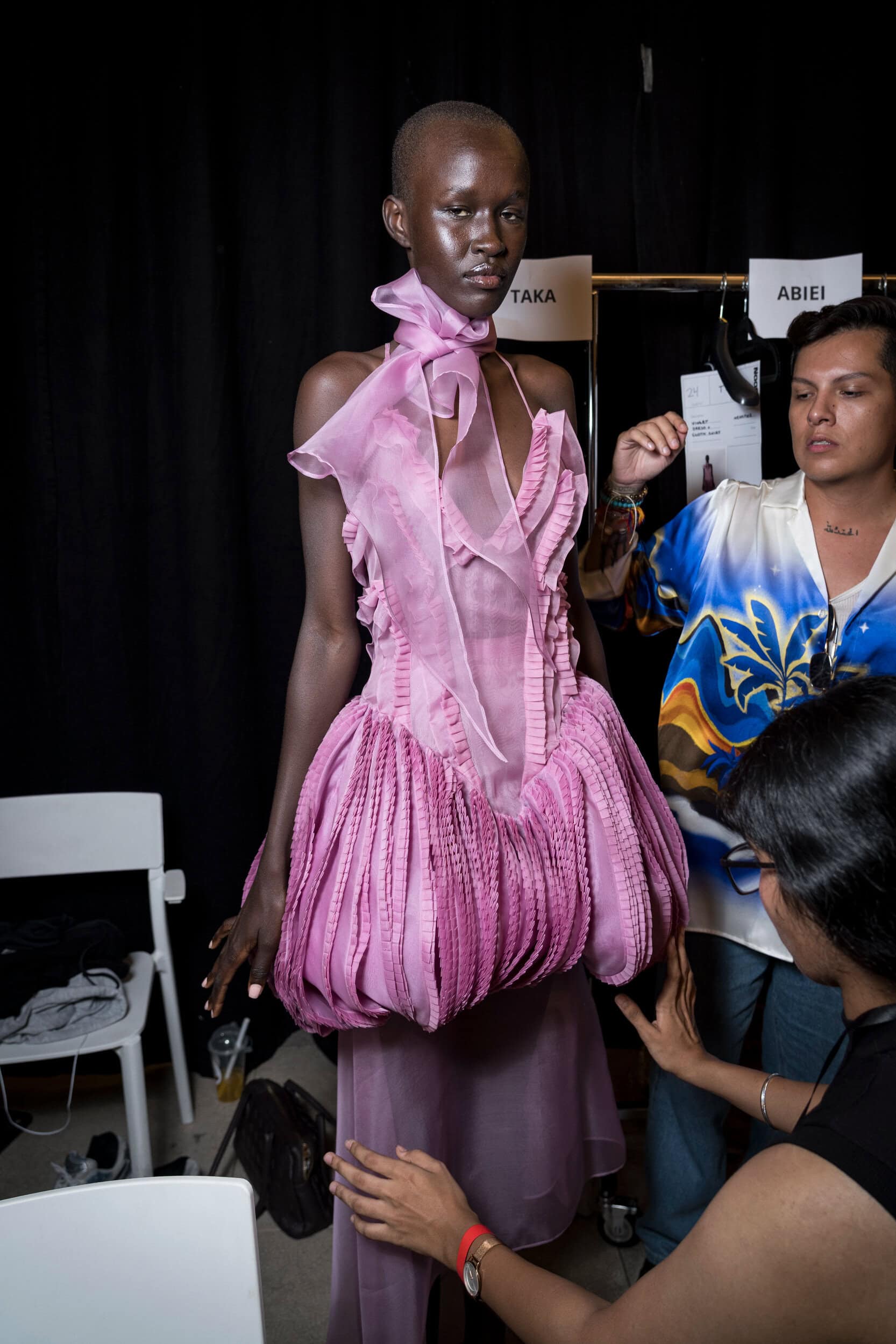J Salinas Spring 2027 Fashion Show Backstage