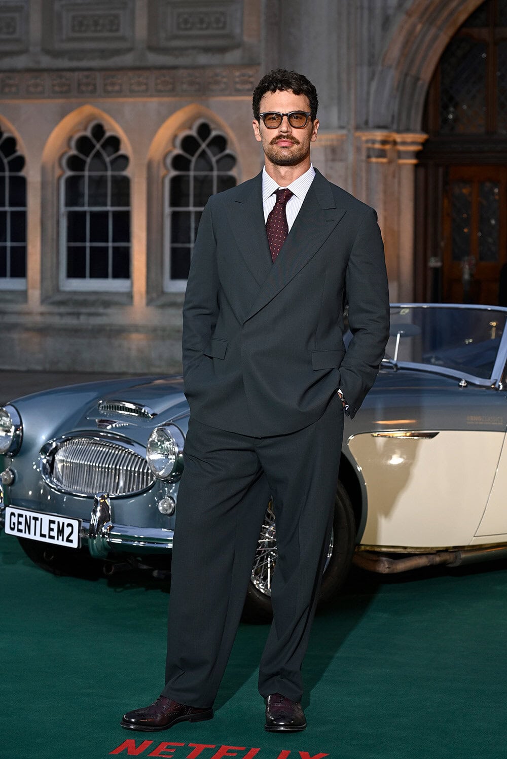 Theo James wears Church's at The Gentlemen Season 2 premiere