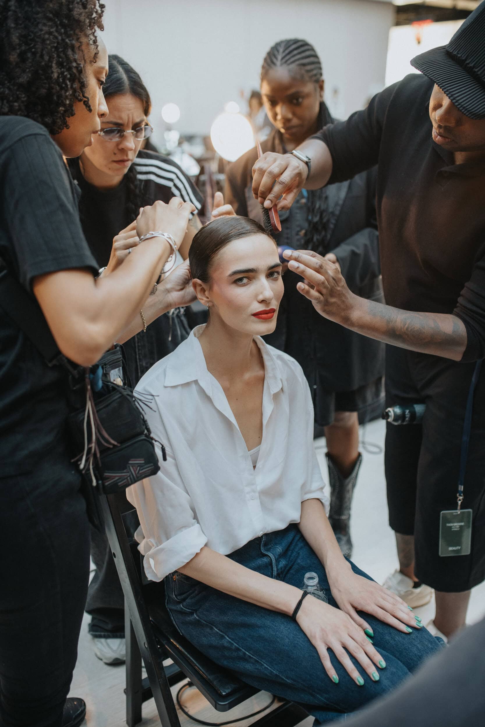 Thom Browne Spring 2027 Fashion Show Backstage