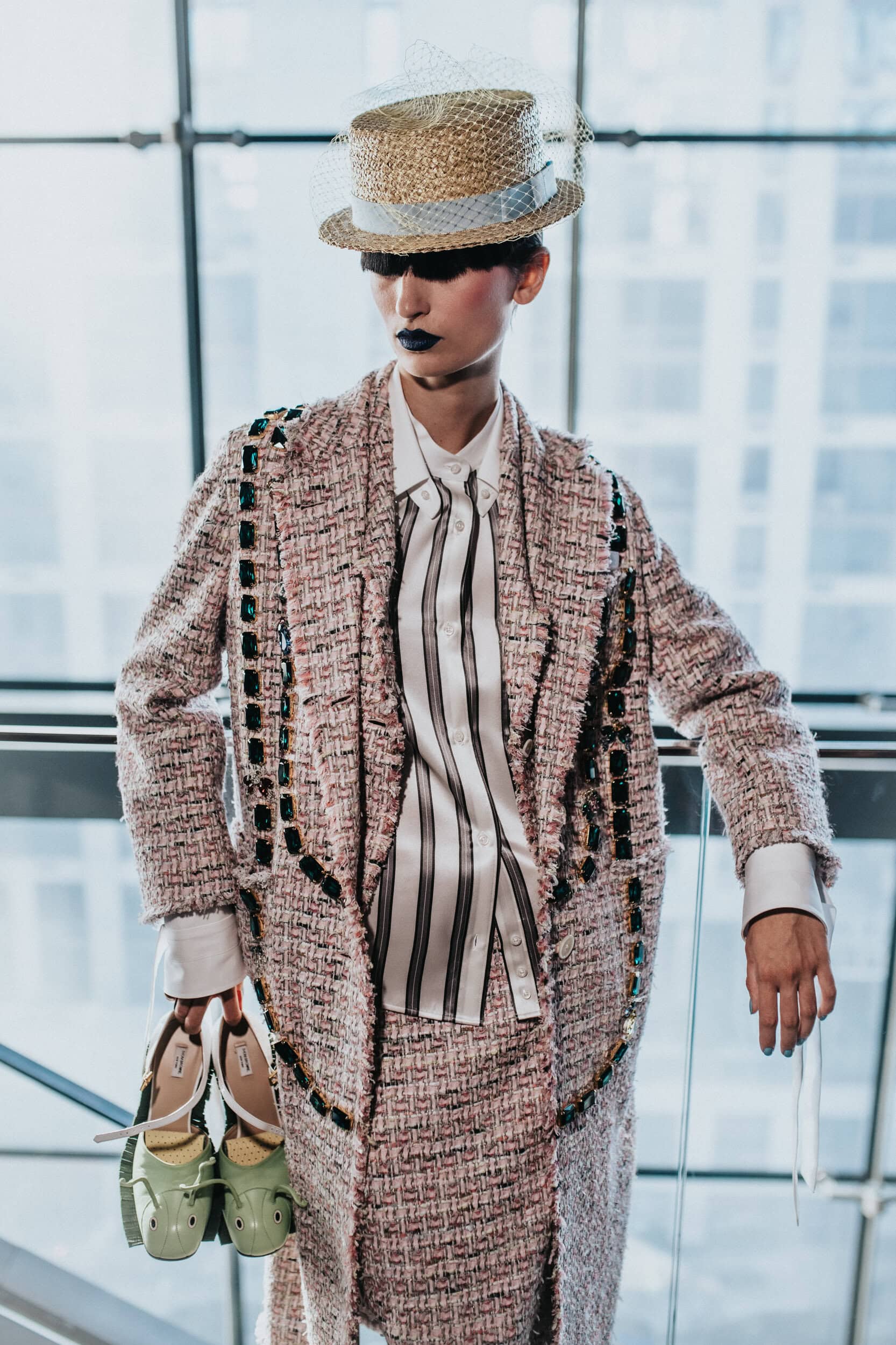 Thom Browne Spring 2027 Fashion Show Backstage
