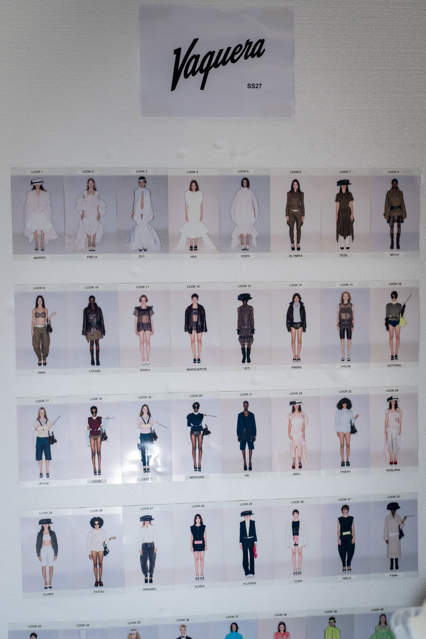 Vaquera Spring 2027 Fashion Show Backstage