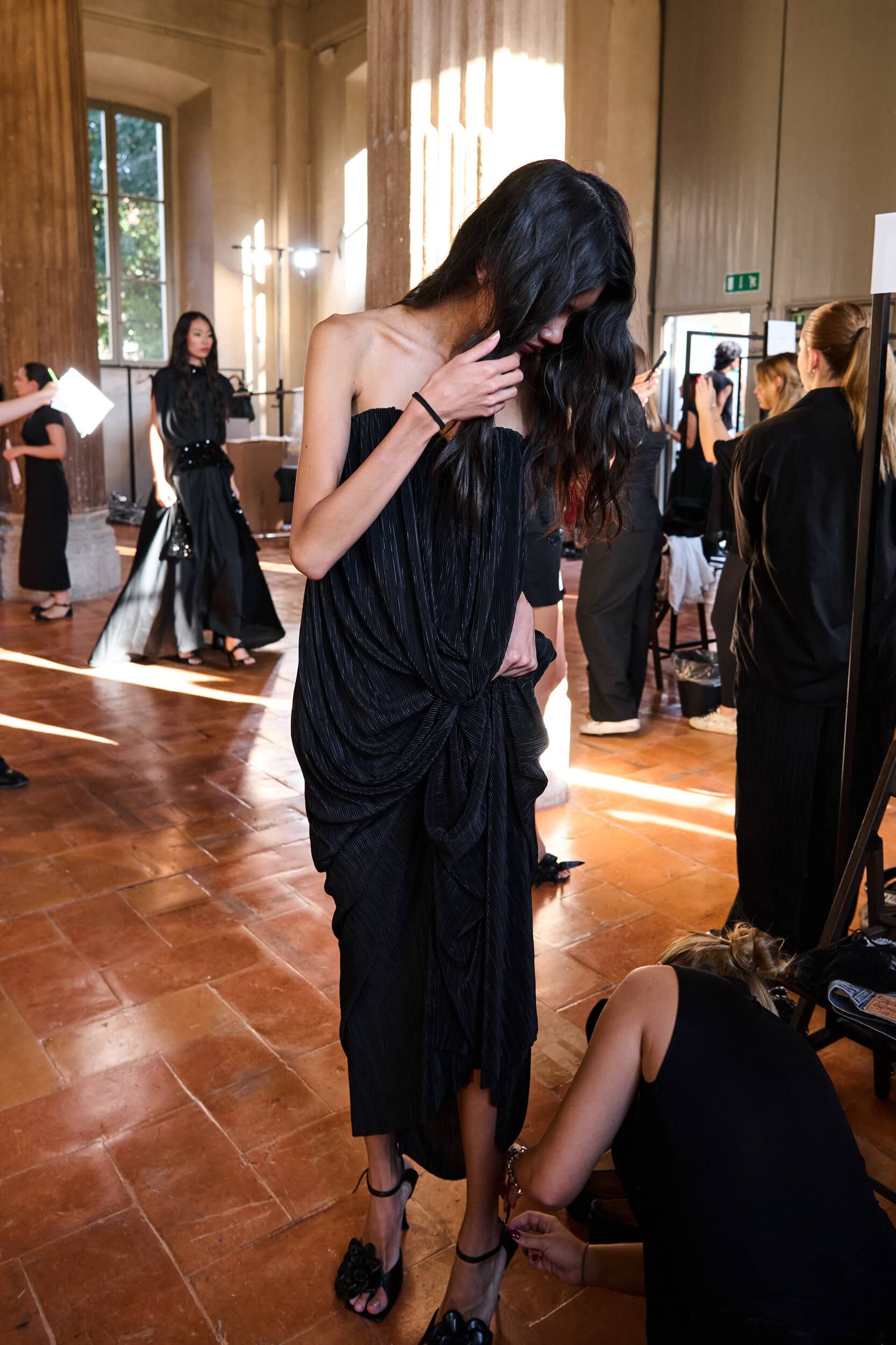 Miguel Vieira Spring 2027 Fashion Show Backstage