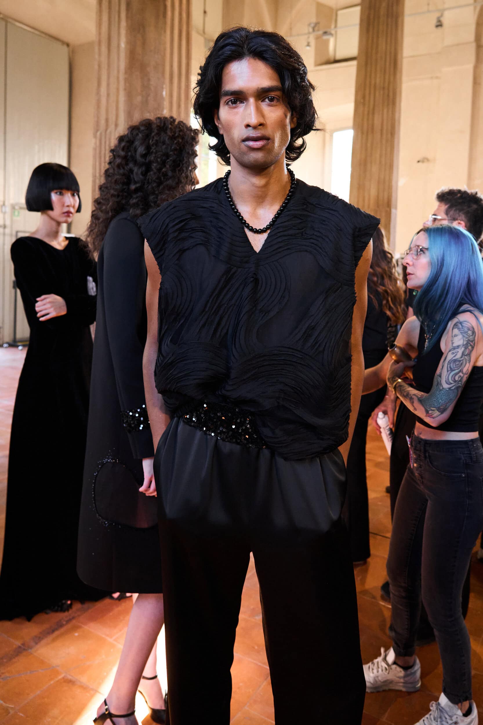Miguel Vieira Spring 2027 Fashion Show Backstage