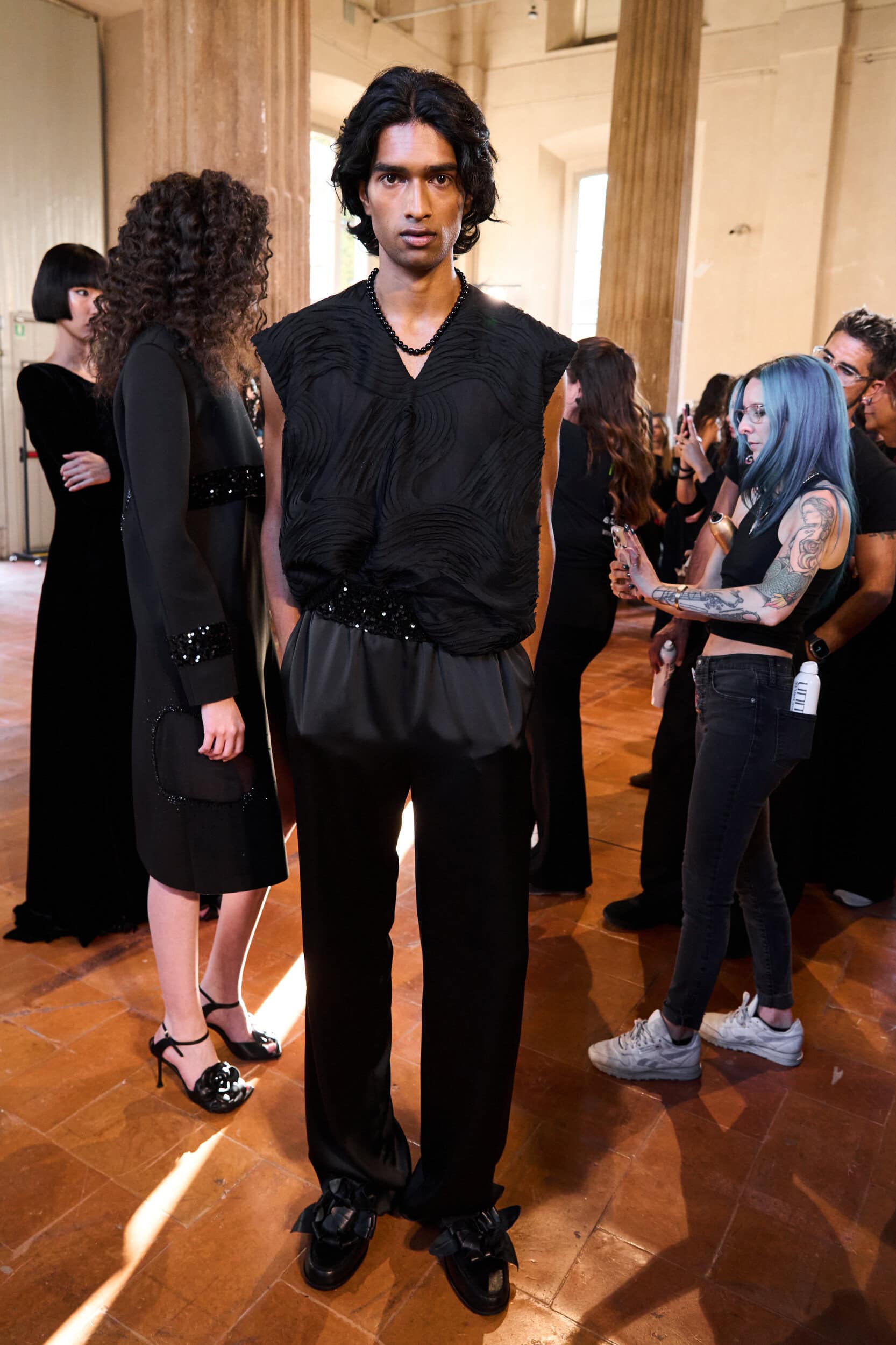 Miguel Vieira Spring 2027 Fashion Show Backstage