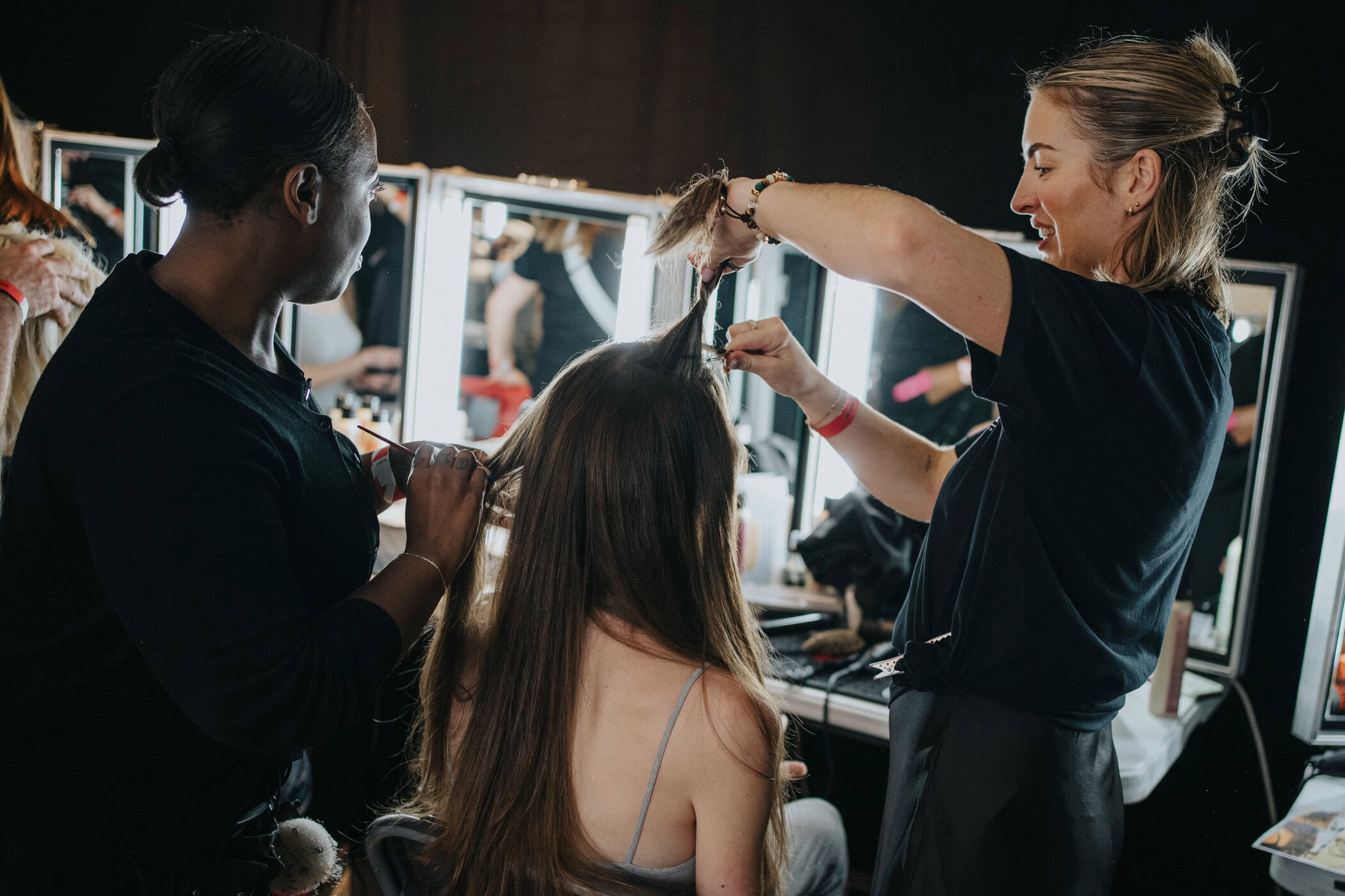Yuhan Wang Spring 2027 Fashion Show Backstage