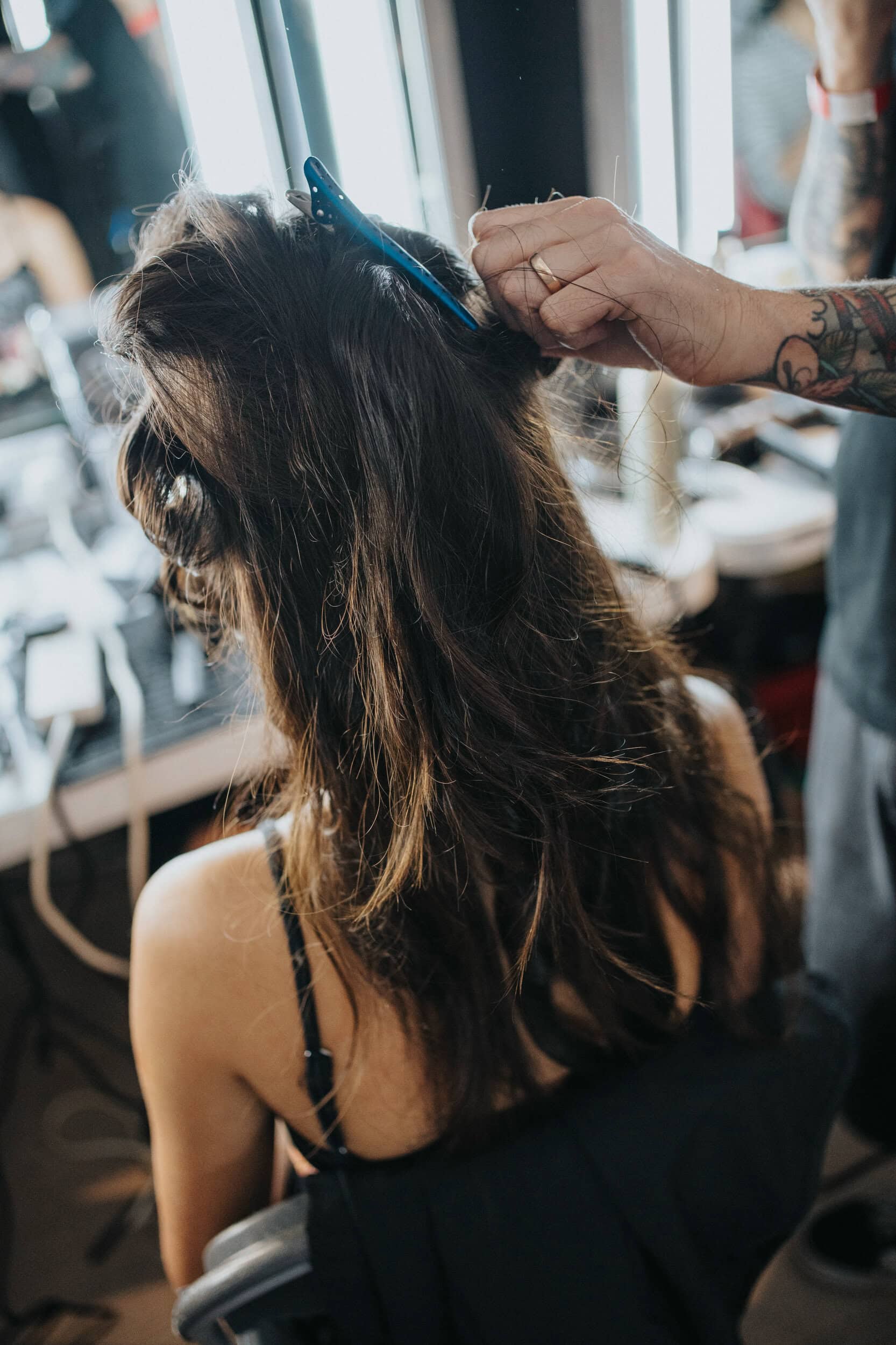 Yuhan Wang Spring 2027 Fashion Show Backstage