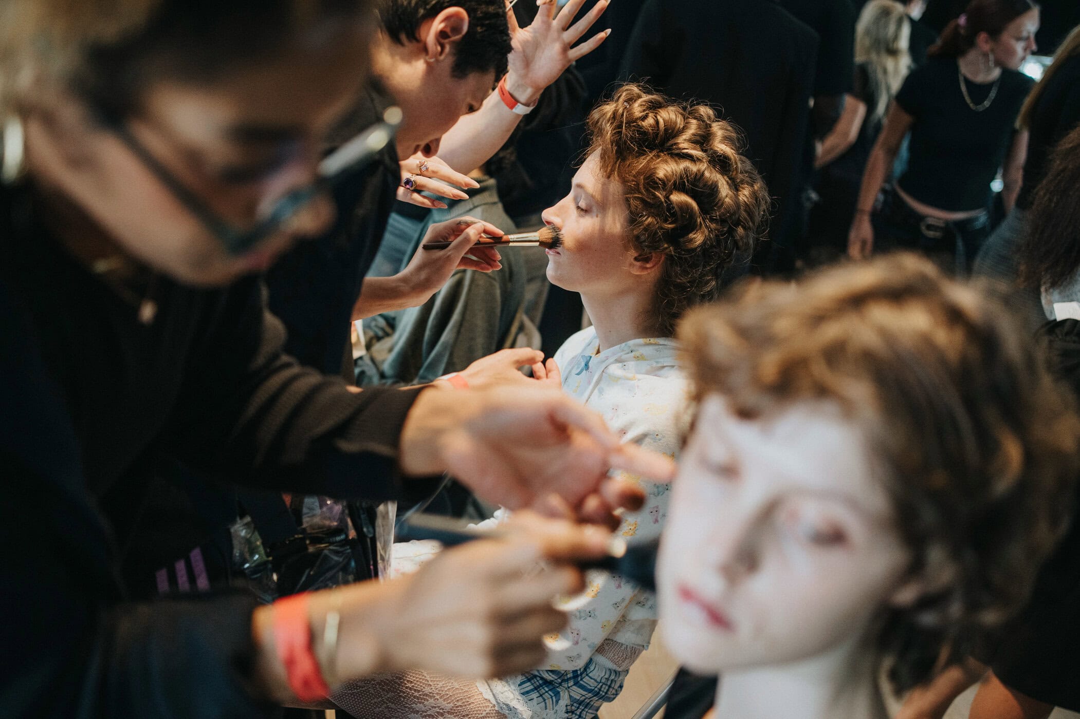 Yuhan Wang Spring 2027 Fashion Show Backstage