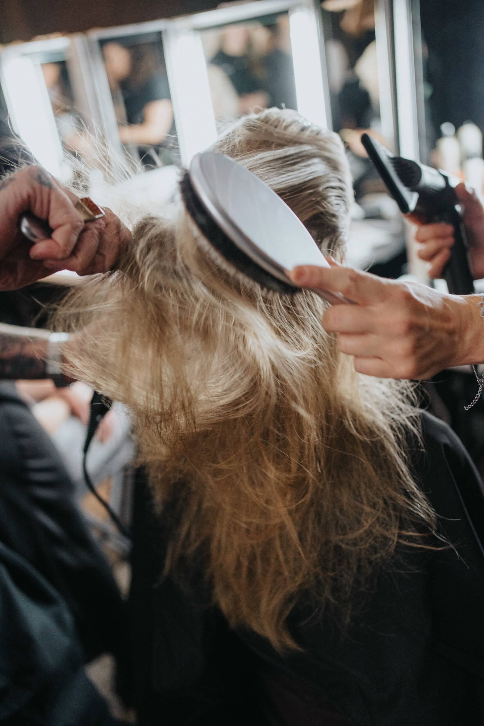 Yuhan Wang Spring 2027 Fashion Show Backstage