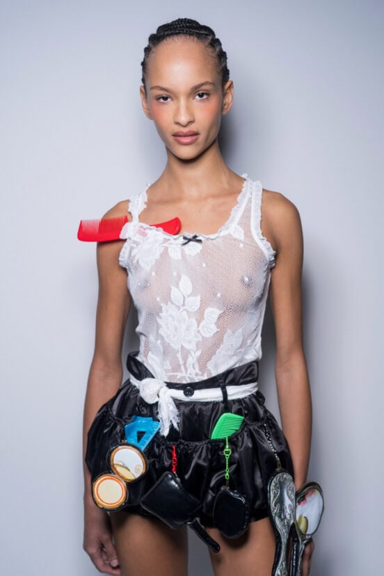 Yuhan Wang Spring 2027 Fashion Show Backstage