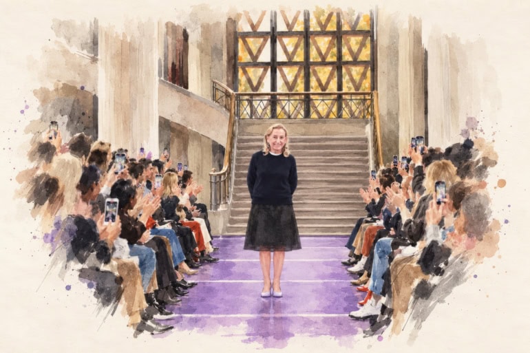 The Designer Miuccia Prada at Miu Miu Spring 2027