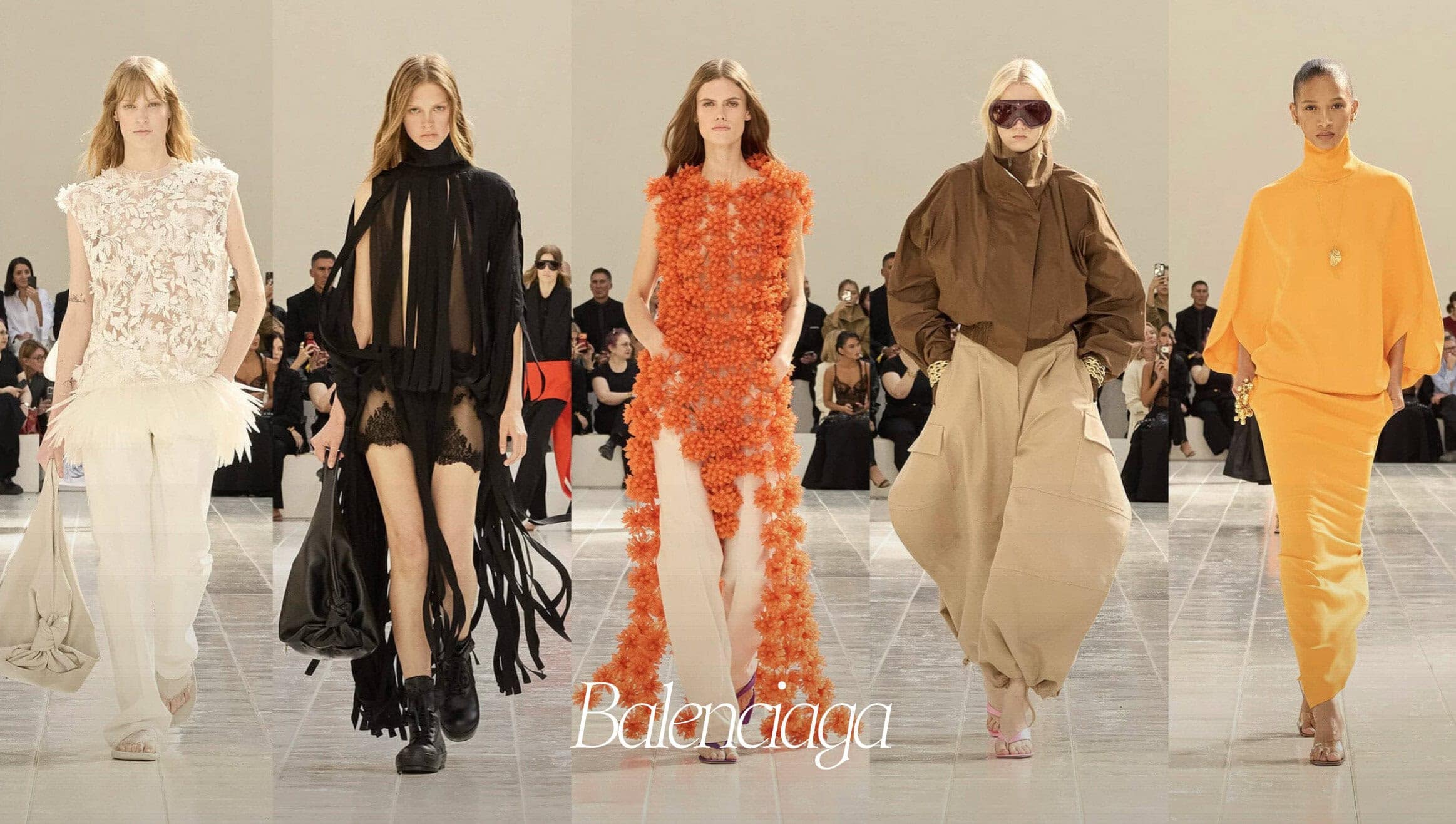 Balenciaga Spring 2027 runway looks at Paris Fashion Week