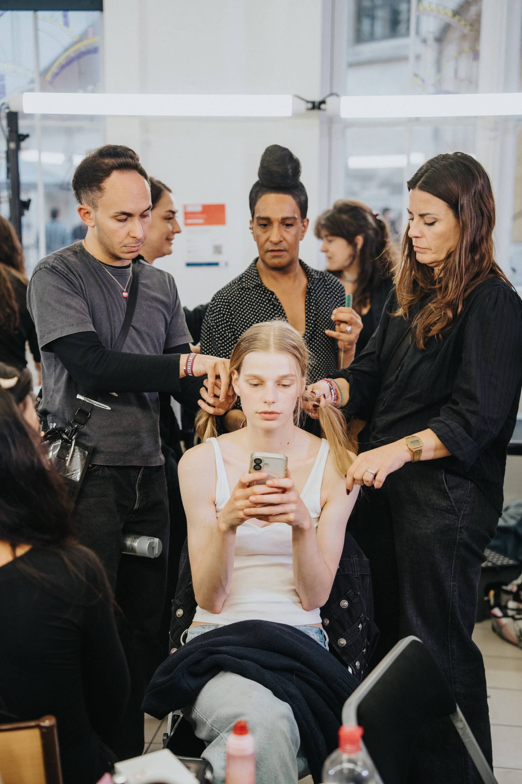 Ann Demeulemeester Spring 2027 Fashion Show Backstage