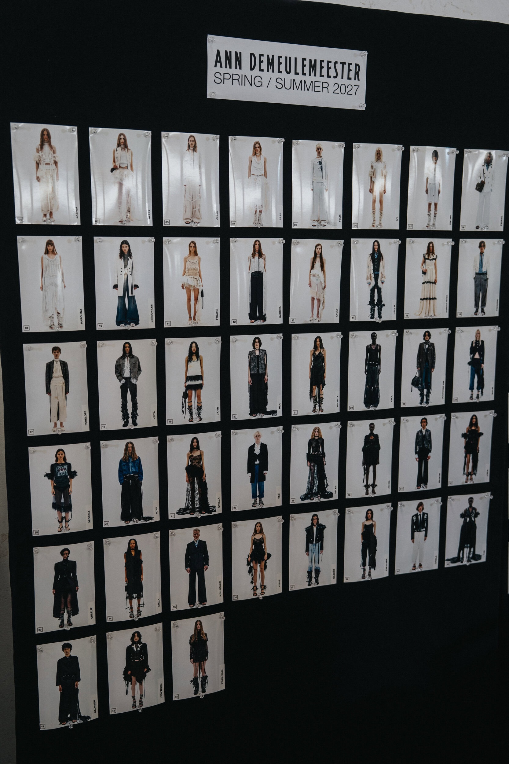 Ann Demeulemeester Spring 2027 Fashion Show Backstage