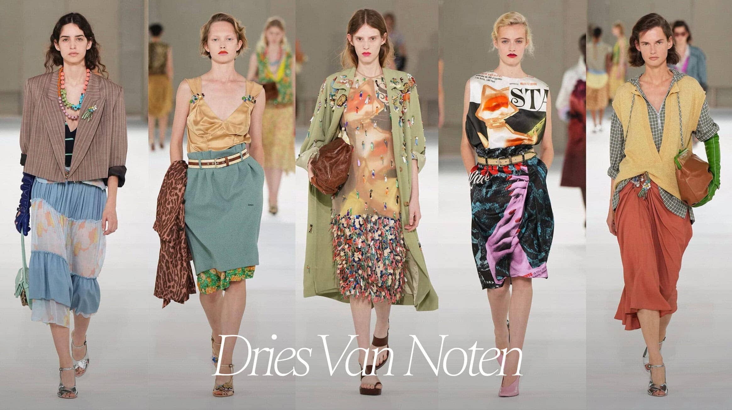 Dries Van Noten Spring 2027 runway looks at Paris Fashion Week