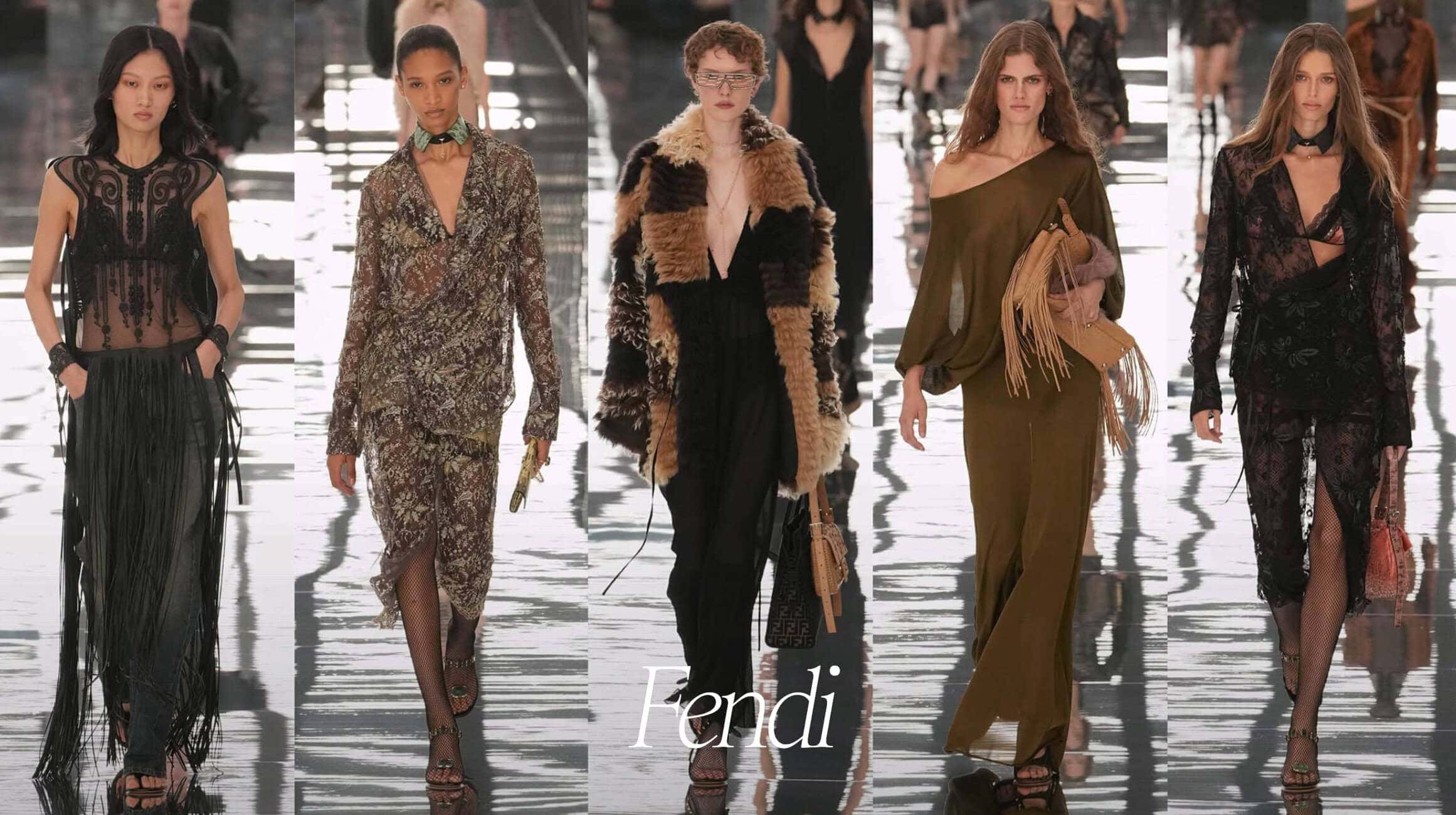 Fendi Spring 2027 runway looks at Milan Fashion Week