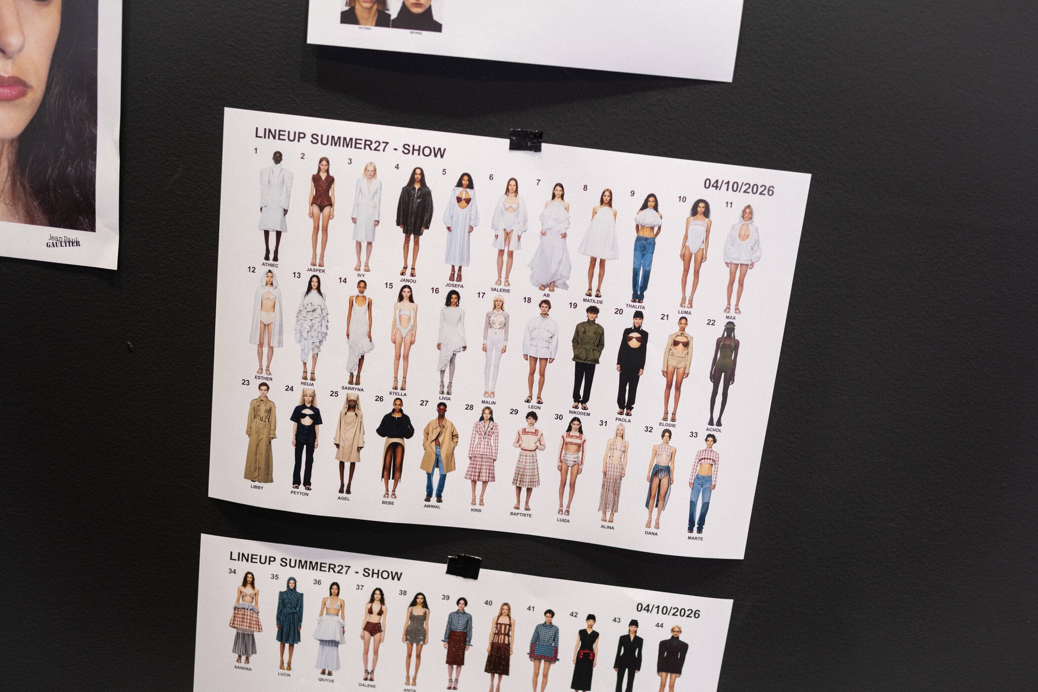 Jean Paul Gaultier Spring 2027 Fashion Show Backstage