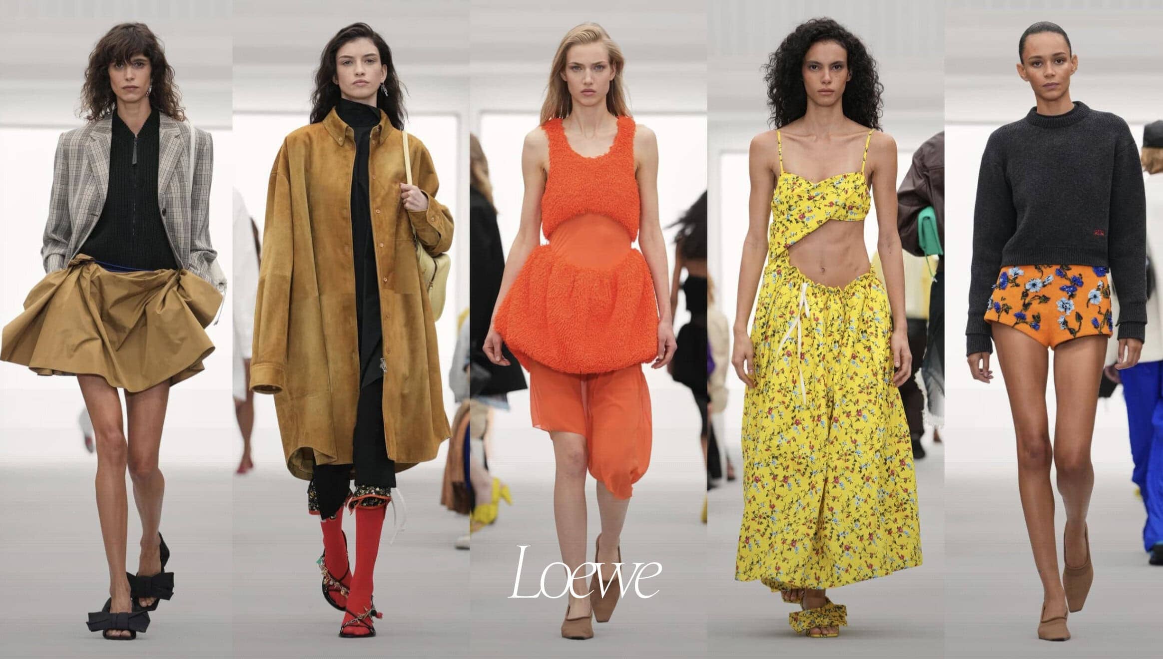 Loewe Spring 2027 runway looks at Paris Fashion Week