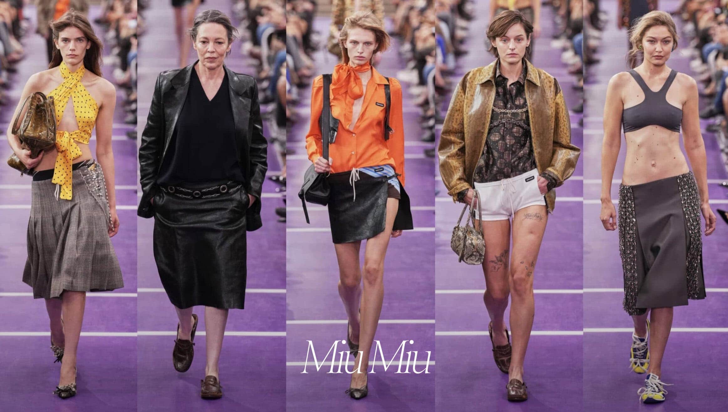 Miu Miu Spring 2027 runway looks at Paris Fashion Week