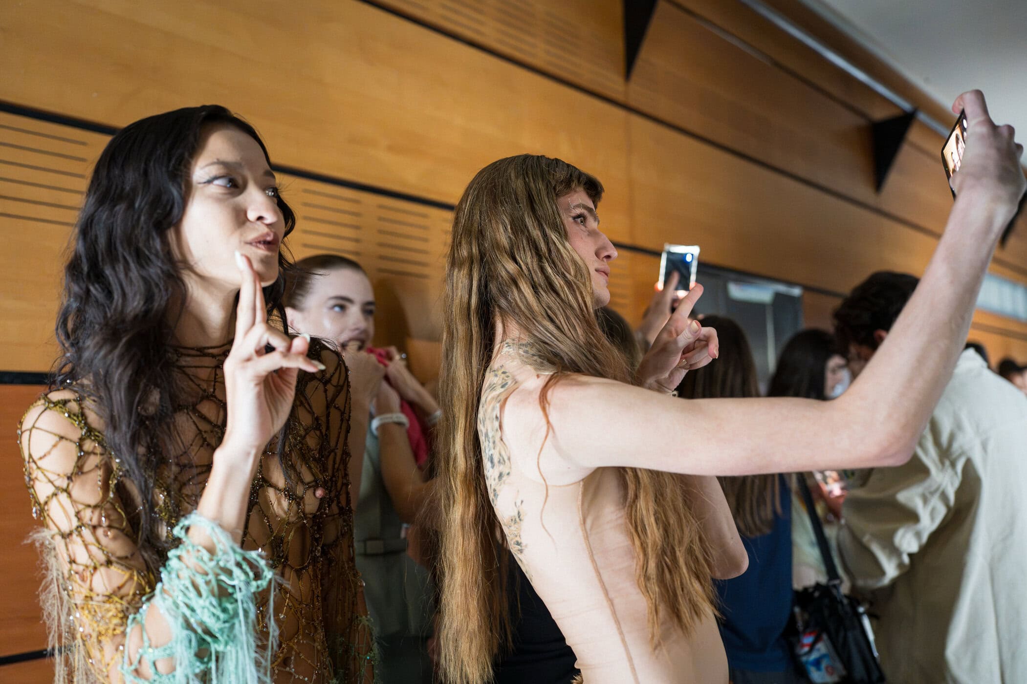 Mugler Spring 2027 Fashion Show Backstage