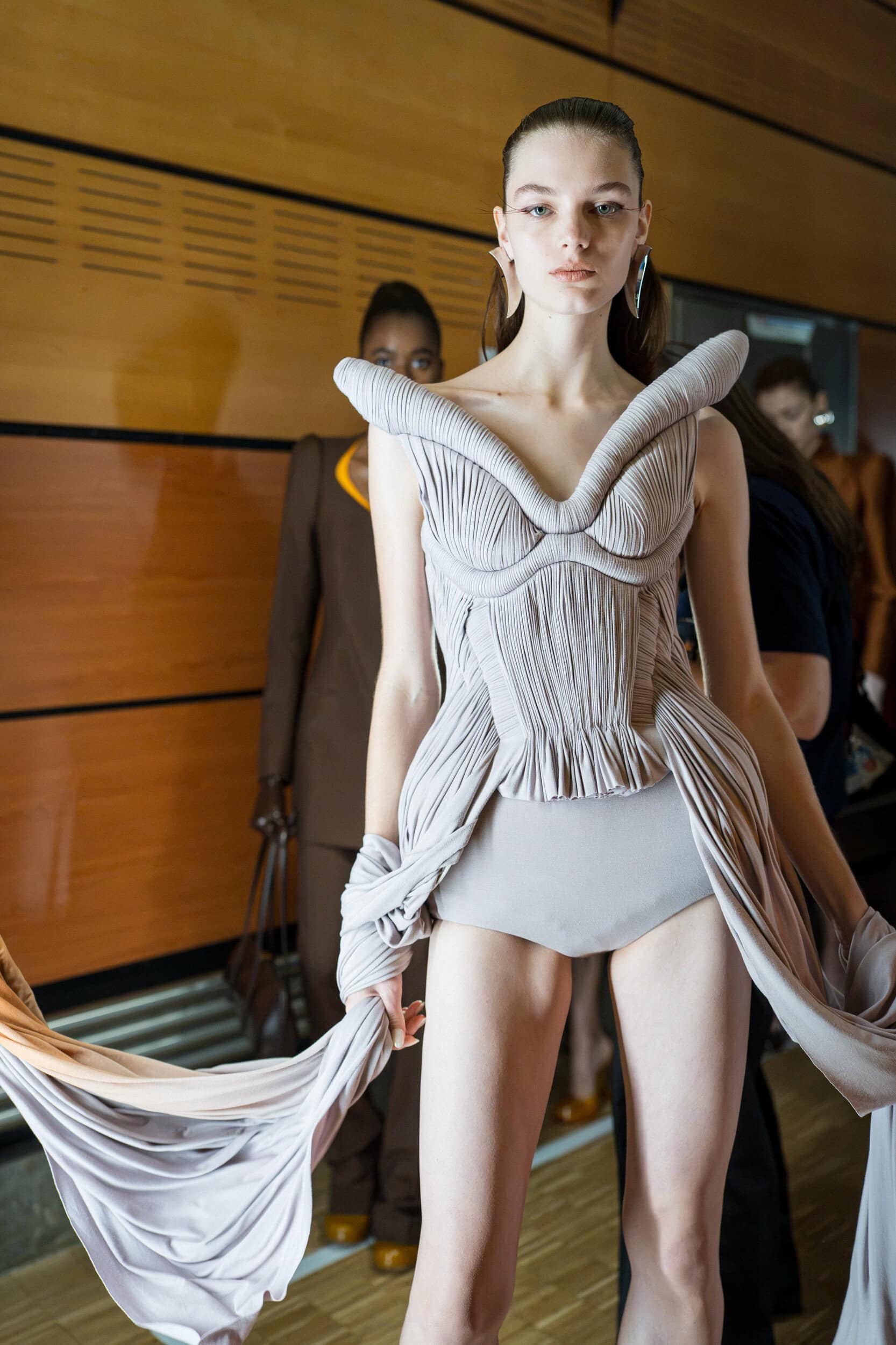 Mugler Spring 2027 Fashion Show Backstage
