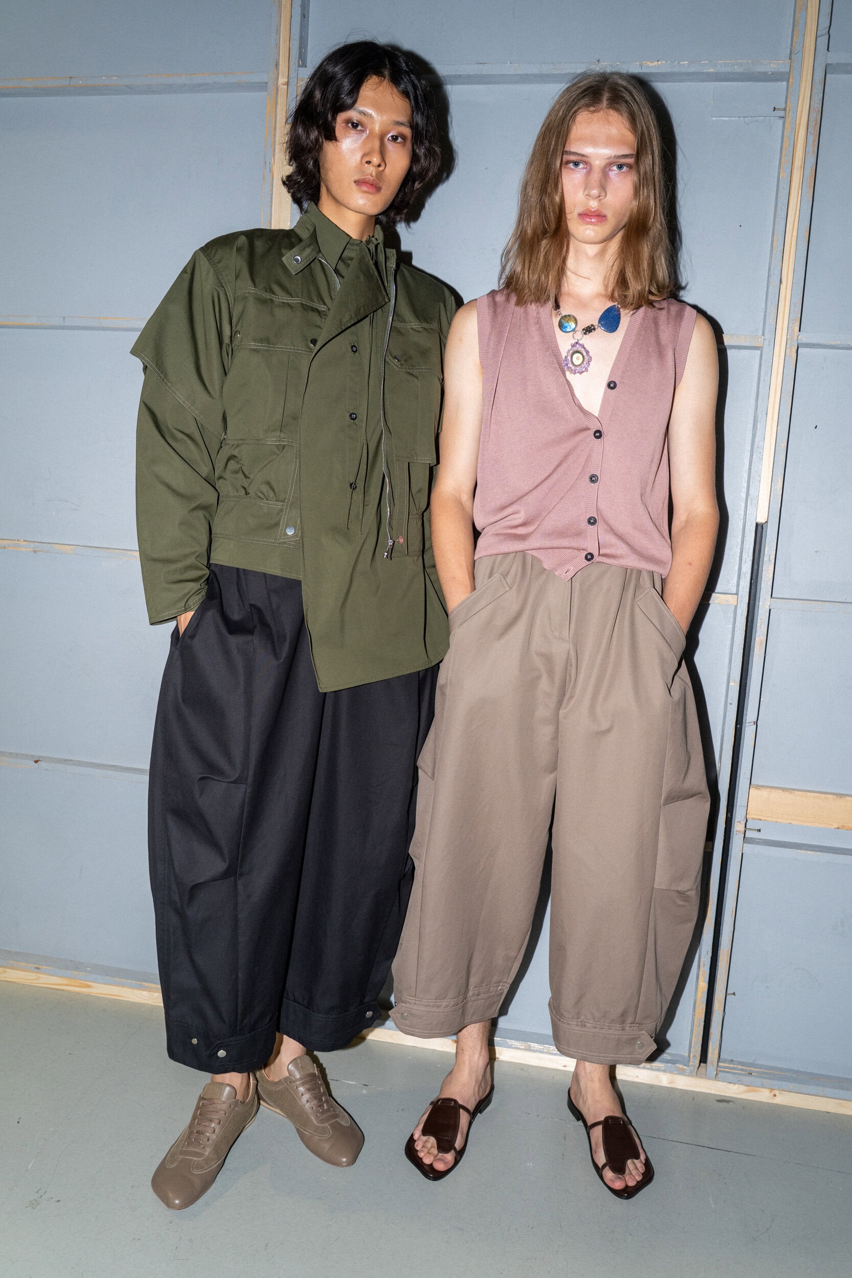 Niccolo Pasqualetti Spring 2027 Fashion Show Backstage