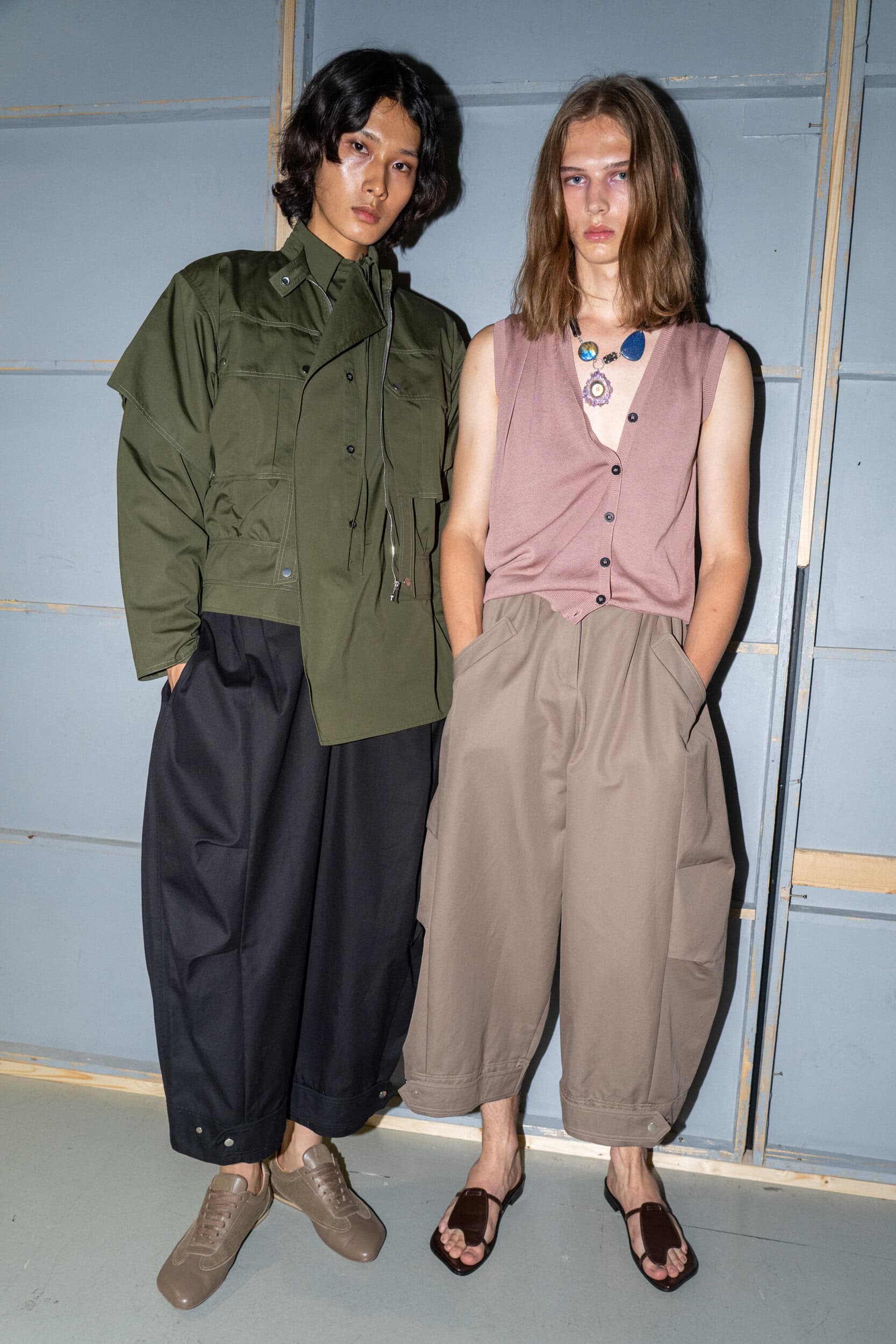 Niccolo Pasqualetti Spring 2027 Fashion Show Backstage