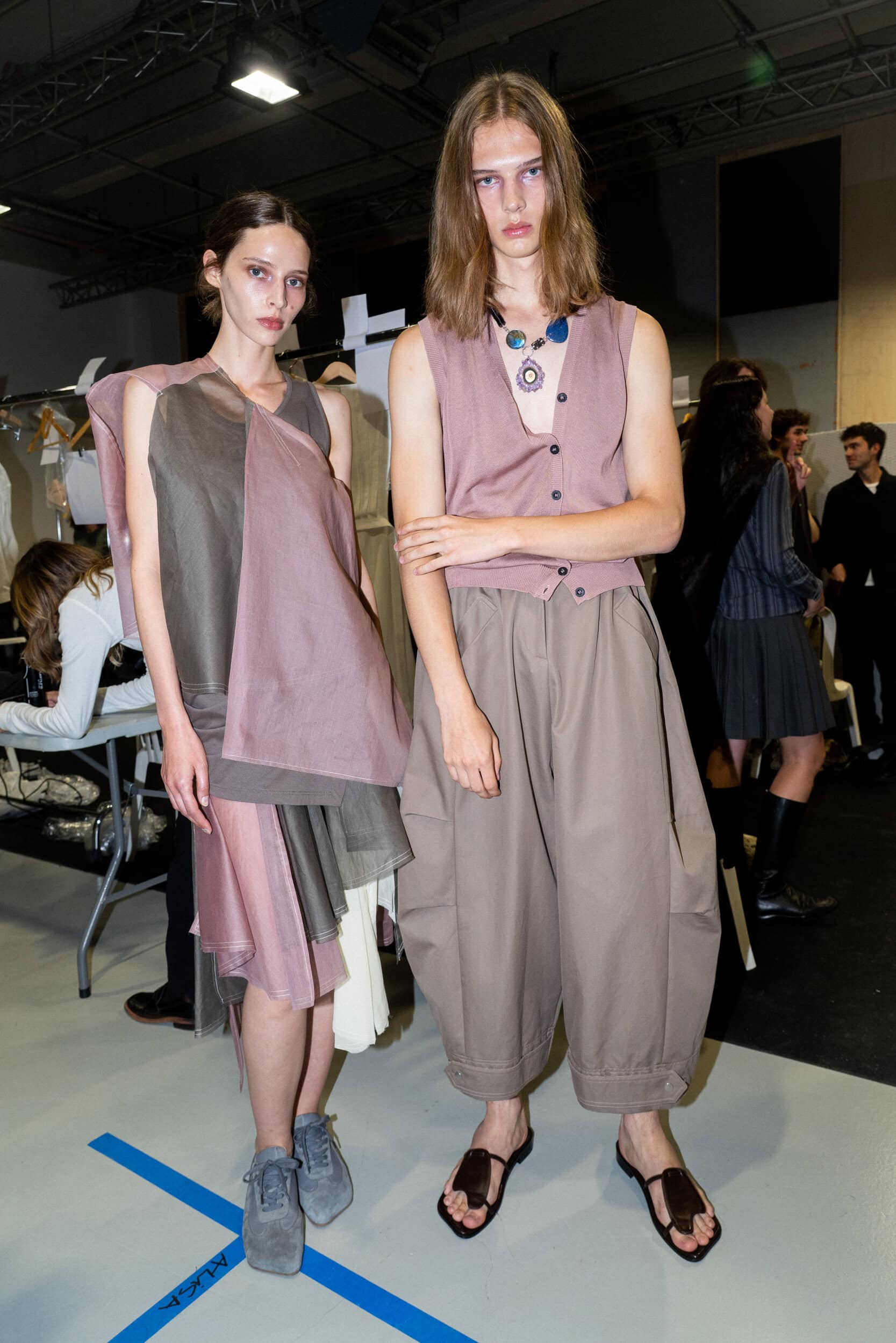 Niccolo Pasqualetti Spring 2027 Fashion Show Backstage