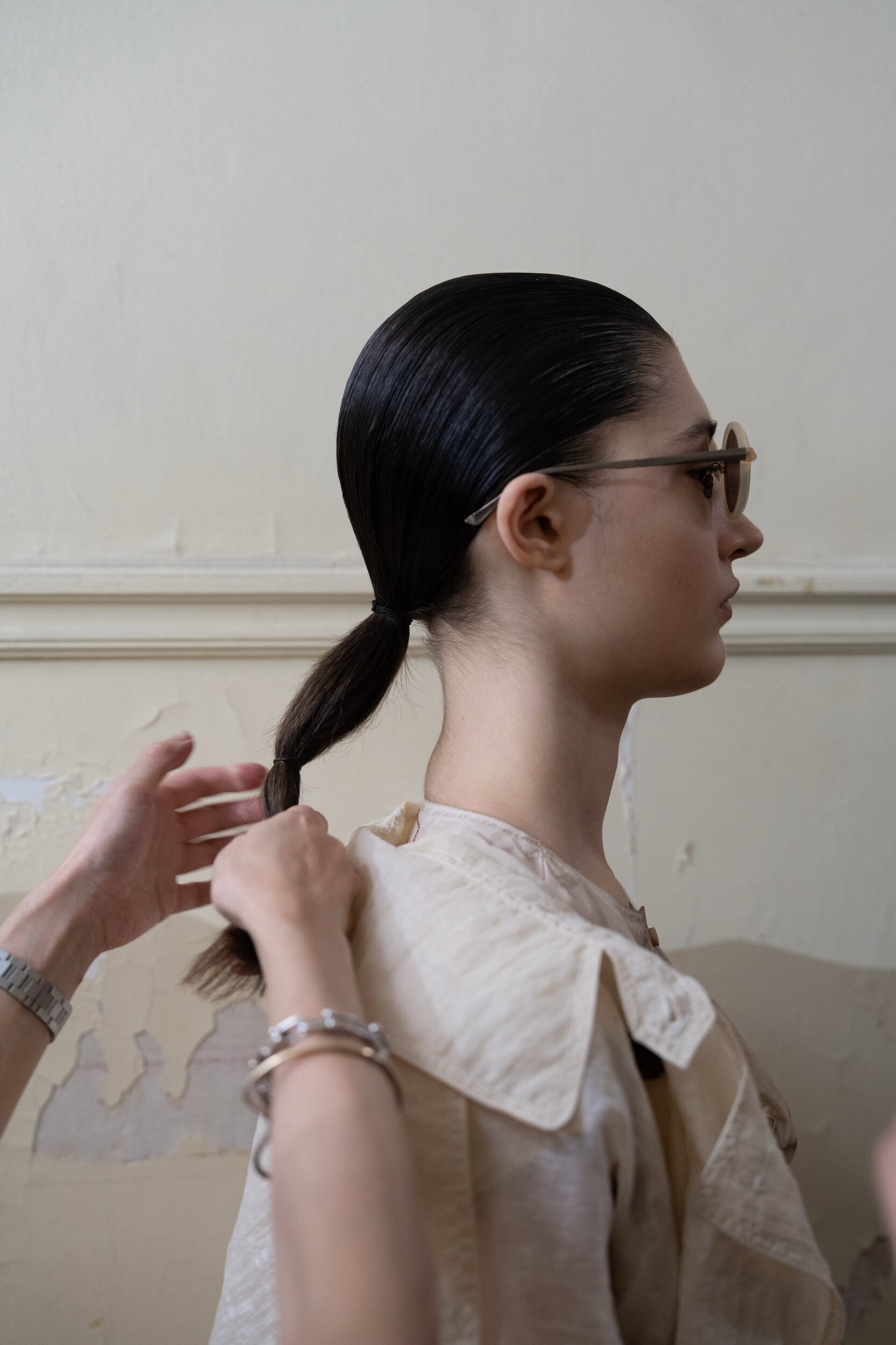 Uma Wang Spring 2027 Fashion Show Backstage