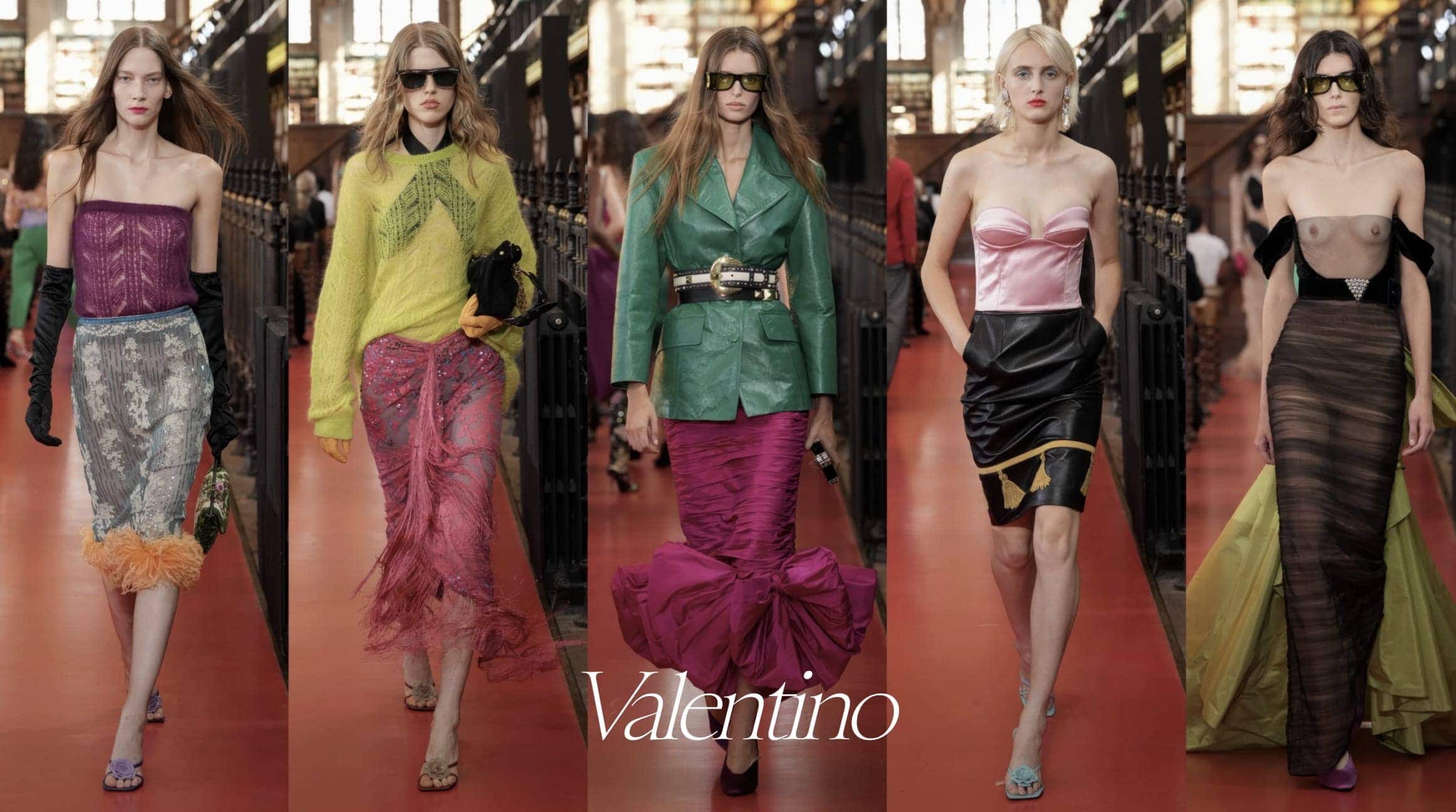 Valentino Spring 2027 runway looks at Paris Fashion Week
