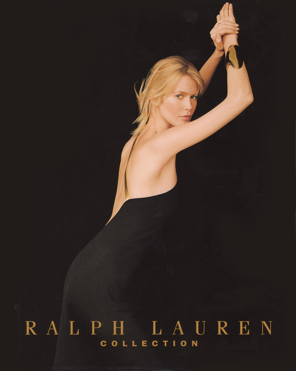 Ralph Lauren Collection Fall 1996 Claudia Schiffer Advertisement