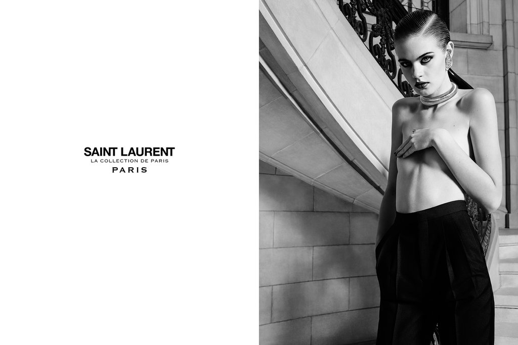 The Impression Saint Laurent Hedi Slimane Ad Campaign la Collection De Paris 1